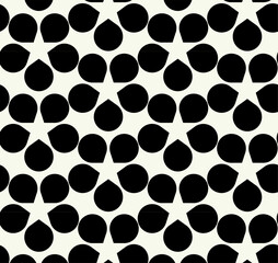 Vector monochrome geometric pattern in simple graphic design. Fashion trendy geometry. Vector illustration.