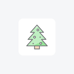 Christmas Tree Awesome Fill Icon