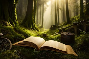book in the forest