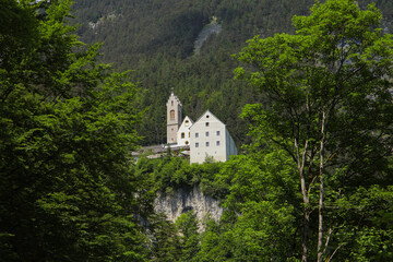 Fototapeta na wymiar Monastery of St. Georgenberg in Stans , Tirol - Austria