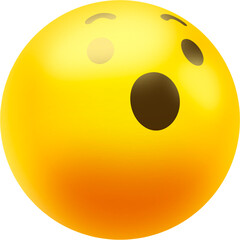 Fototapeta premium smiley face ball 3d buttom icon emoji 