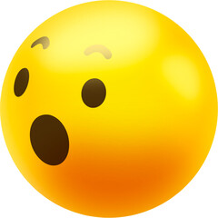 3d smiley face ball icon buttom emoji 
