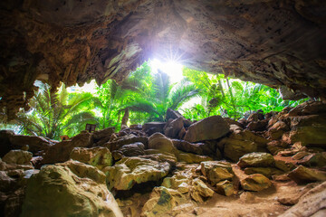 Hup Pa Tat  is a large valley surrounded by steep limestone mountains, located in Lan Sak District,...