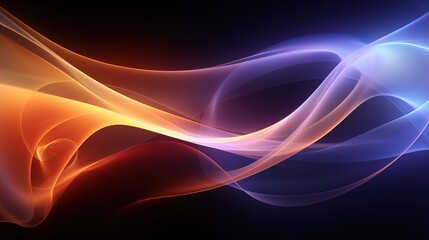 abstract background with glowing color waves