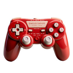 A red controller of video games console