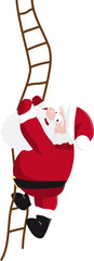 Santa climbs the ladder © SolaruS