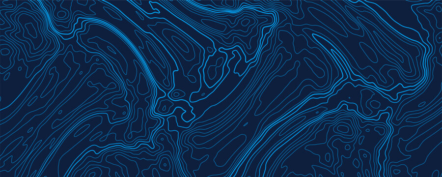Topographic map. Geographic contour map background. Vector illustration.