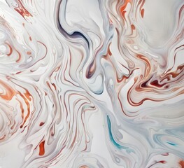 Fototapeta premium white and brown abstract pattern on a white sheet ((Ai generative)