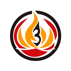 Inferno-inspired Excellence Dynamic Fire Logo Image Igniting Visual Impact