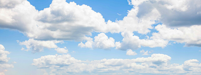 Naklejka na ściany i meble Clouds in s light blue sky