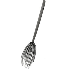 Halloween witch broom.