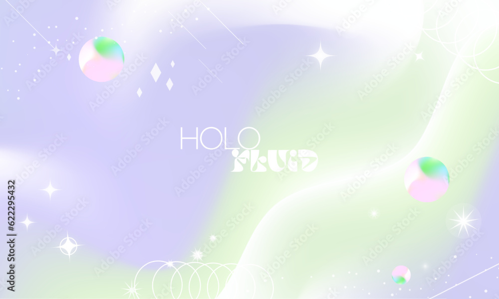 Poster modern and trendy pastel background with copy space. liquid pastel gradient template with stars and 