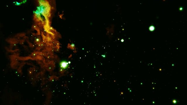 Weltall Universum mit Sternen und Nebel, Galaxie, Raumfahrt, Expedition, 4K, Lichter