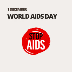 World AIDS Day Banner Background Illustration