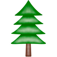 green christmas tree