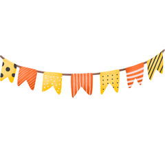 Obraz premium Halloween party flag.