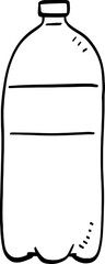 hand drawn bottle illustration.