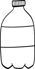 hand drawn bottle illustration.