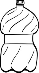 hand drawn bottle illustration.