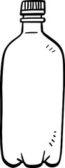 hand drawn bottle illustration.