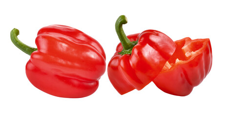 red pepper on transparent png