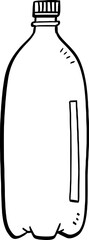 hand drawn bottle illustration.