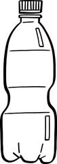 hand drawn bottle illustration.