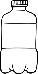 hand drawn bottle illustration.