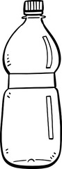 hand drawn bottle illustration.