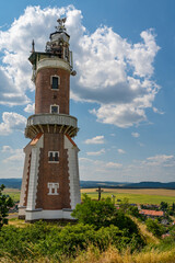 Schiller's Lookout Tower, cultural monument in the town of Kryry, Czech Republic