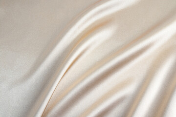 Beautiful delicate background texture of silver fabric. delicate folds of fabric, drapery....