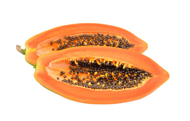 papaya slice on transparent png