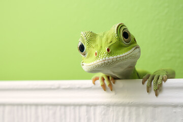 Close up view of a gecko  - obrazy, fototapety, plakaty