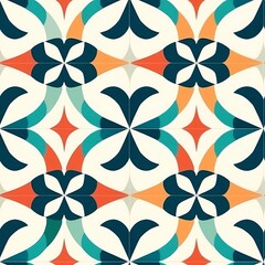 seamless floral pattern, generative AI 