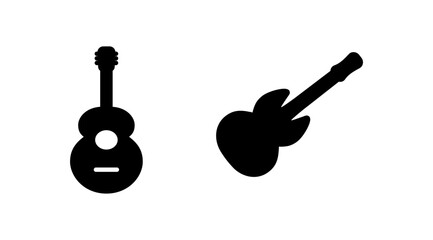 Guitar icon vector. musical instrument sign