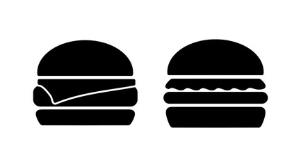 Burger icon vector. hamburger logo icon. fast food icon