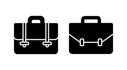 Briefcase icon vector. Portfolio vector icon. suitcase icon