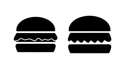 Burger icon vector. hamburger logo icon. fast food icon