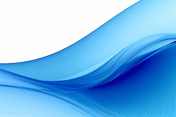 Abstract colorful flowing blue wave