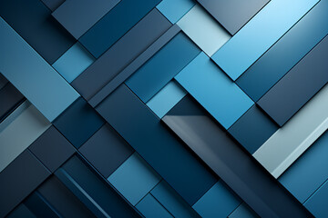 An abstract blue pattern with geometric shapes, conveying a sense of professionalism, business background Generative AI