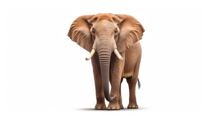 Fototapeta na wymiar Majestic elephant photo realistic illustration - Generative AI.