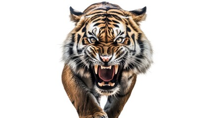 Obraz premium Mighty tiger photo realistic illustration - Generative AI.