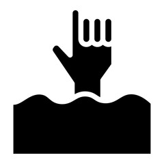 sinking hands glyph 