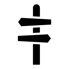 road sign glyph 