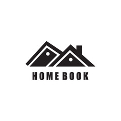 house book logo design vector abstract illustration