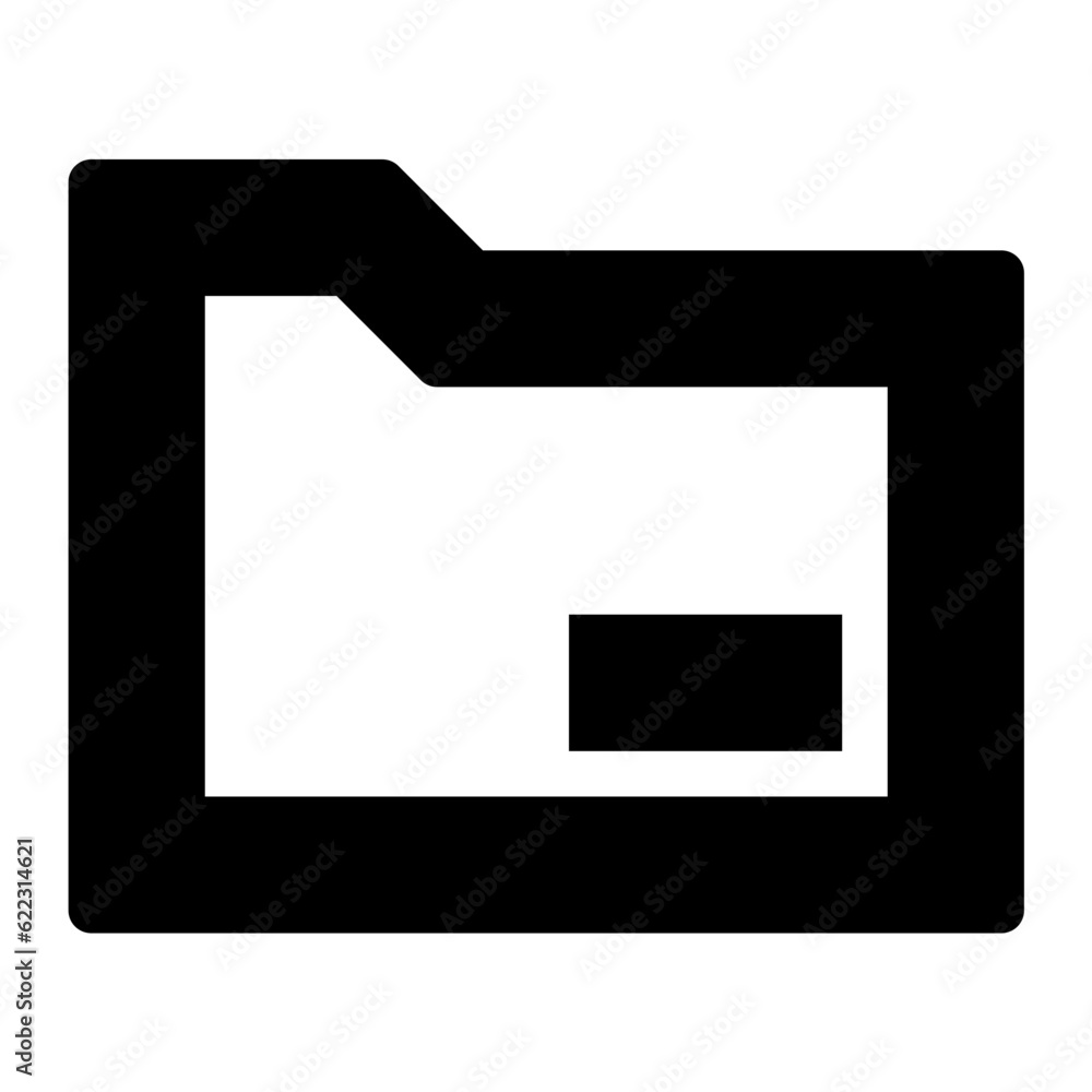 Poster folder icon. suitable for website ui design