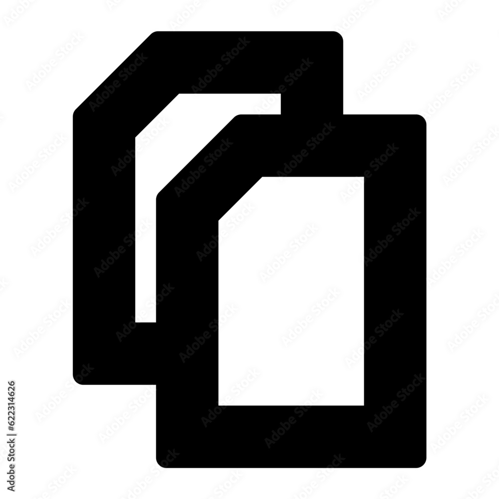 Aufkleber copy icon. suitable for website ui design