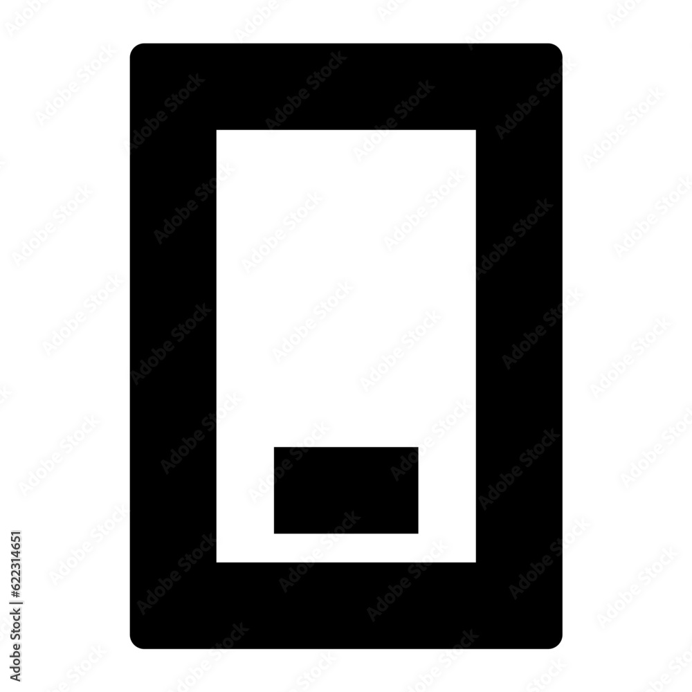 Poster smartphone icon. suitable for website ui design