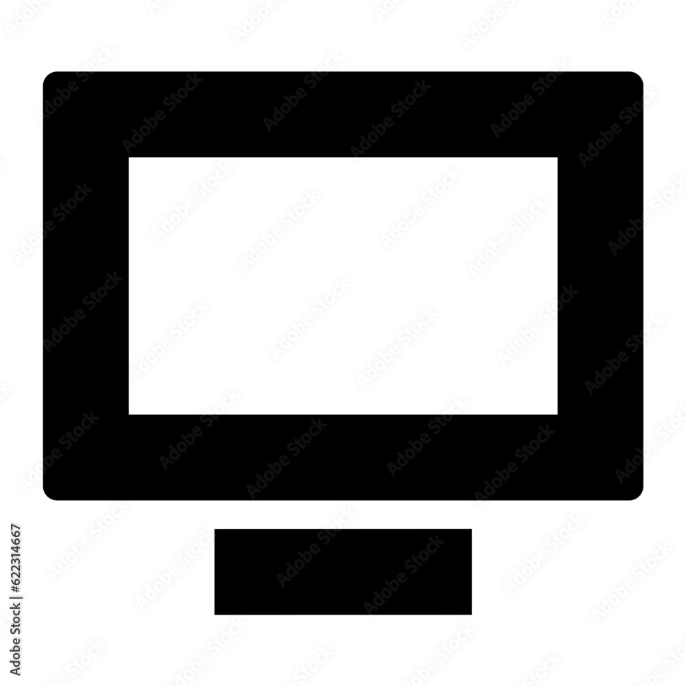 Poster monitor icon. suitable for website ui design