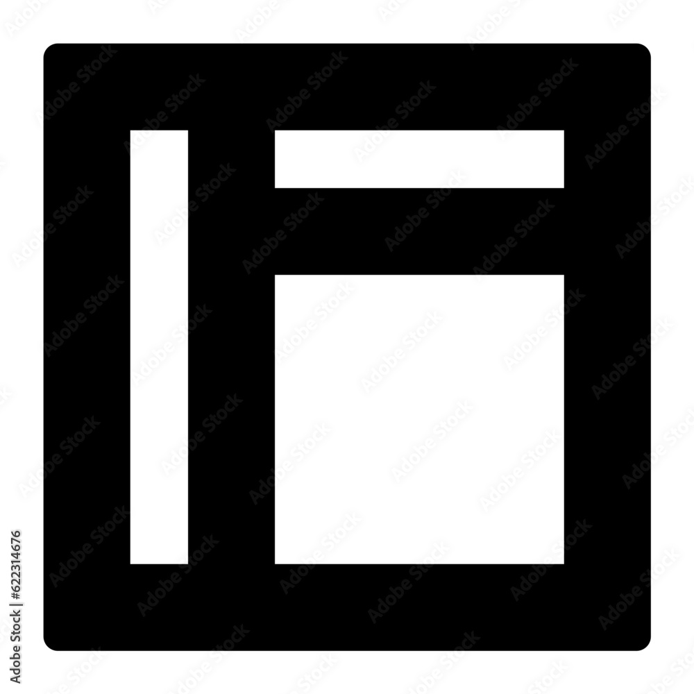 Poster layouting icon. suitable for website ui design